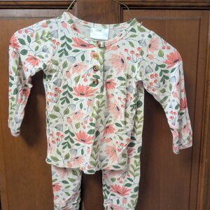 Toddler Girls 2 piece Pajama set, size 12-24 months